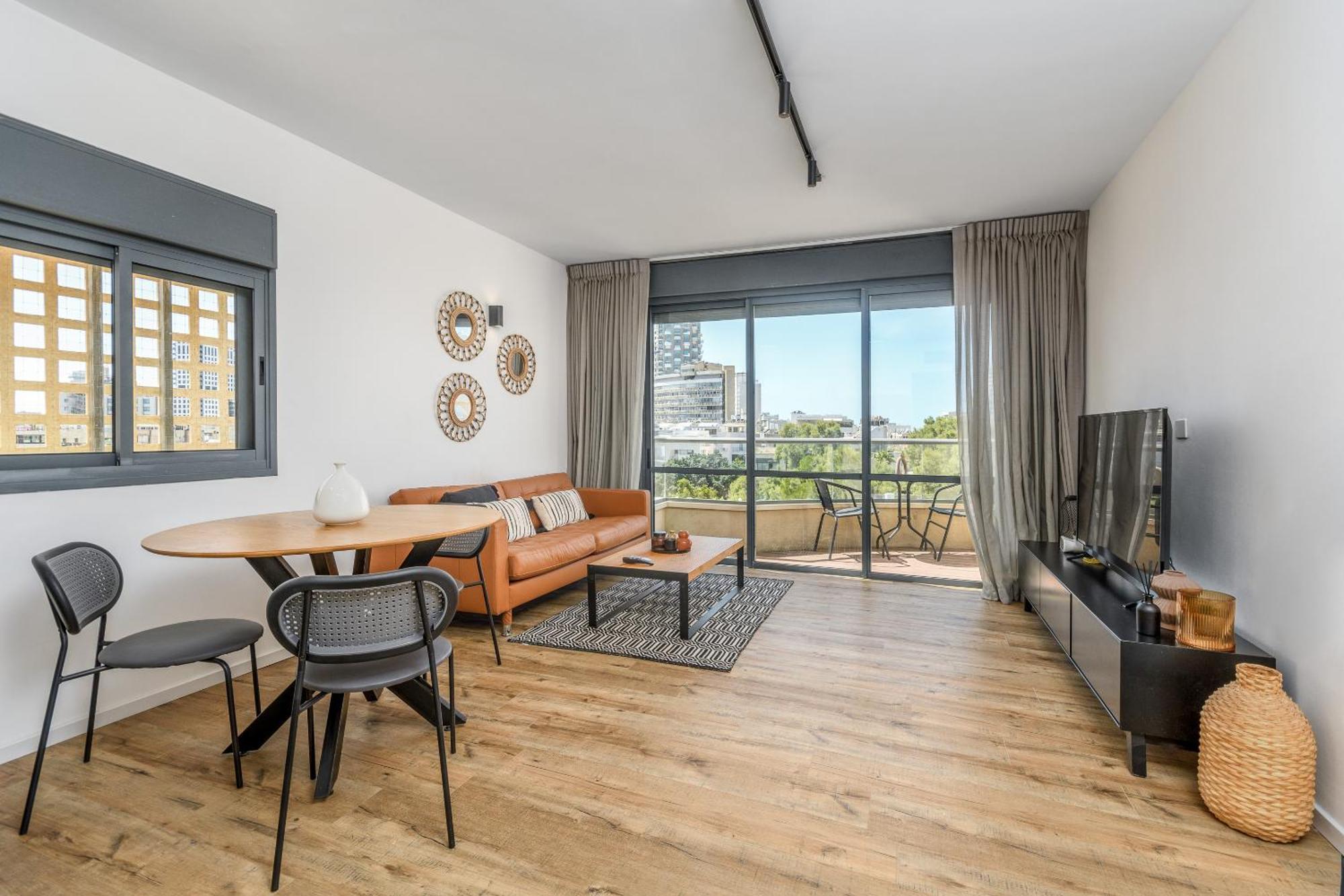 Апартаменти Modern & Sunny 1 Bdr W Balcony And Parking Тель-Авів Екстер'єр фото